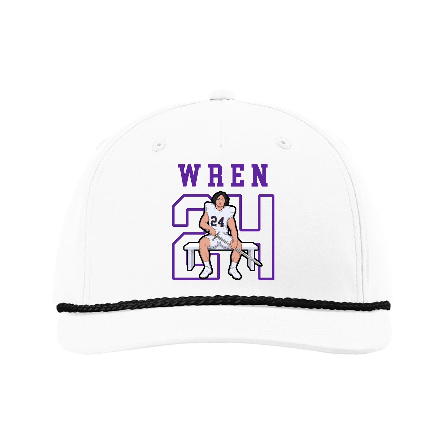 Five-Panel Classic Rope Cap — Shirsey in White
