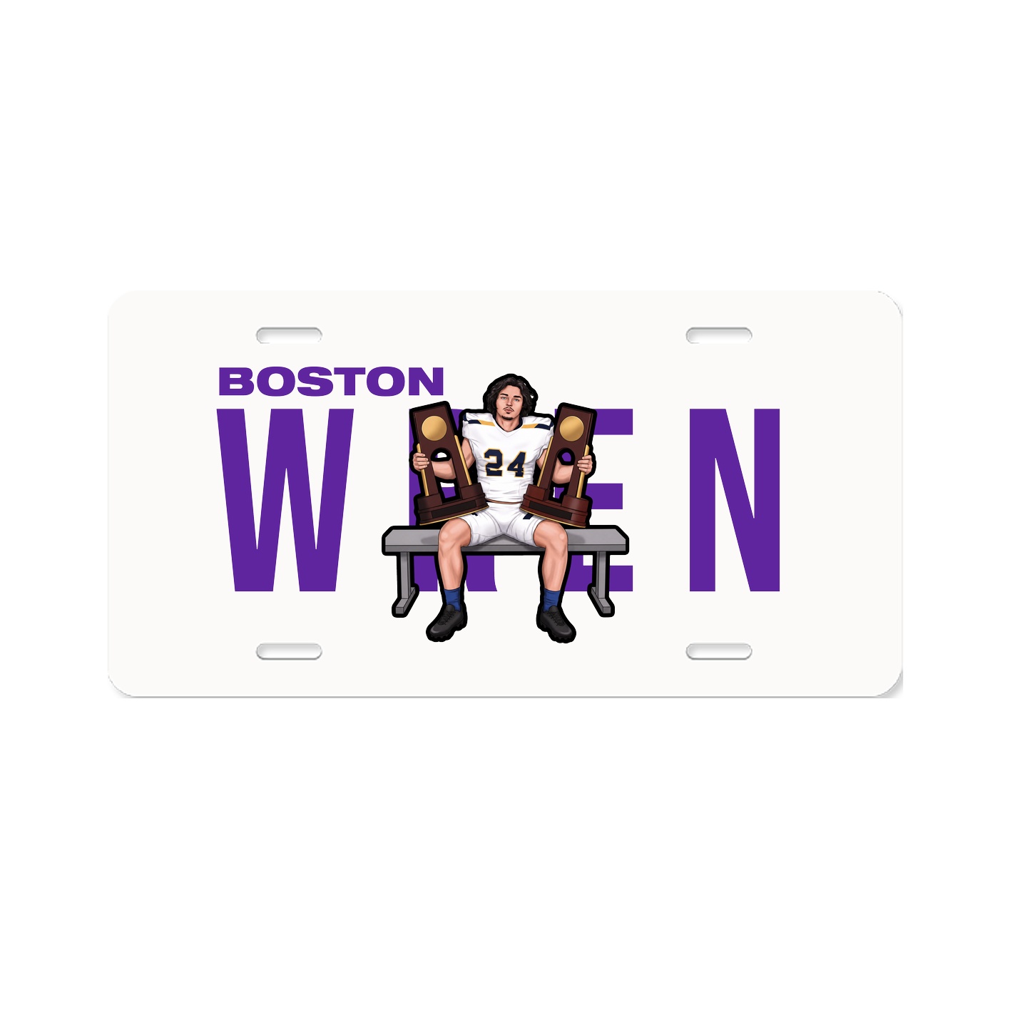 License Plate — Player Name in Classic