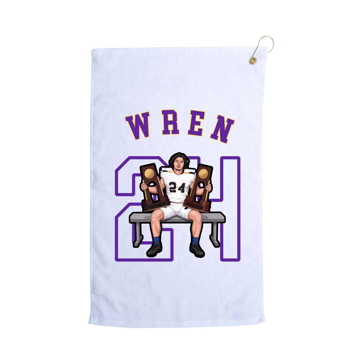 Golf Towel — Shirsey Arch in White