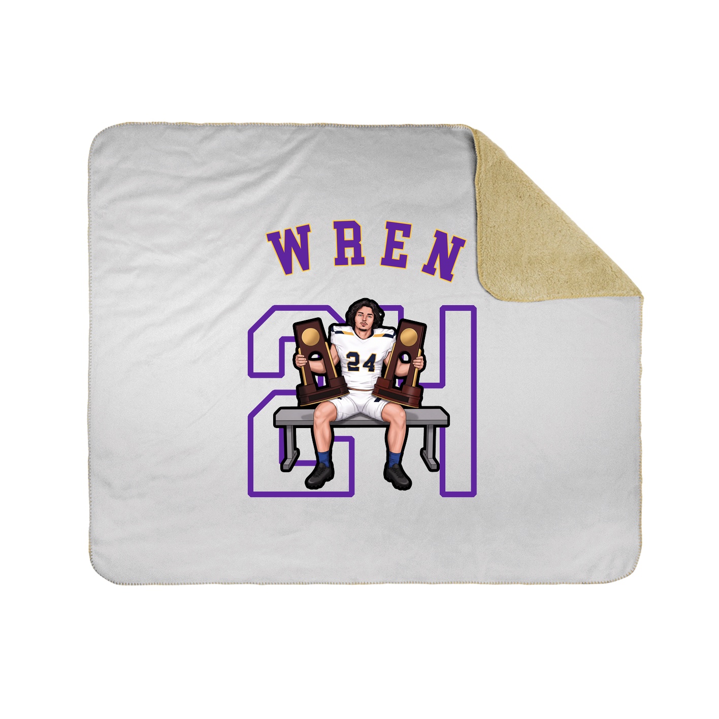 Throw Blanket — Shirsey Arch in White