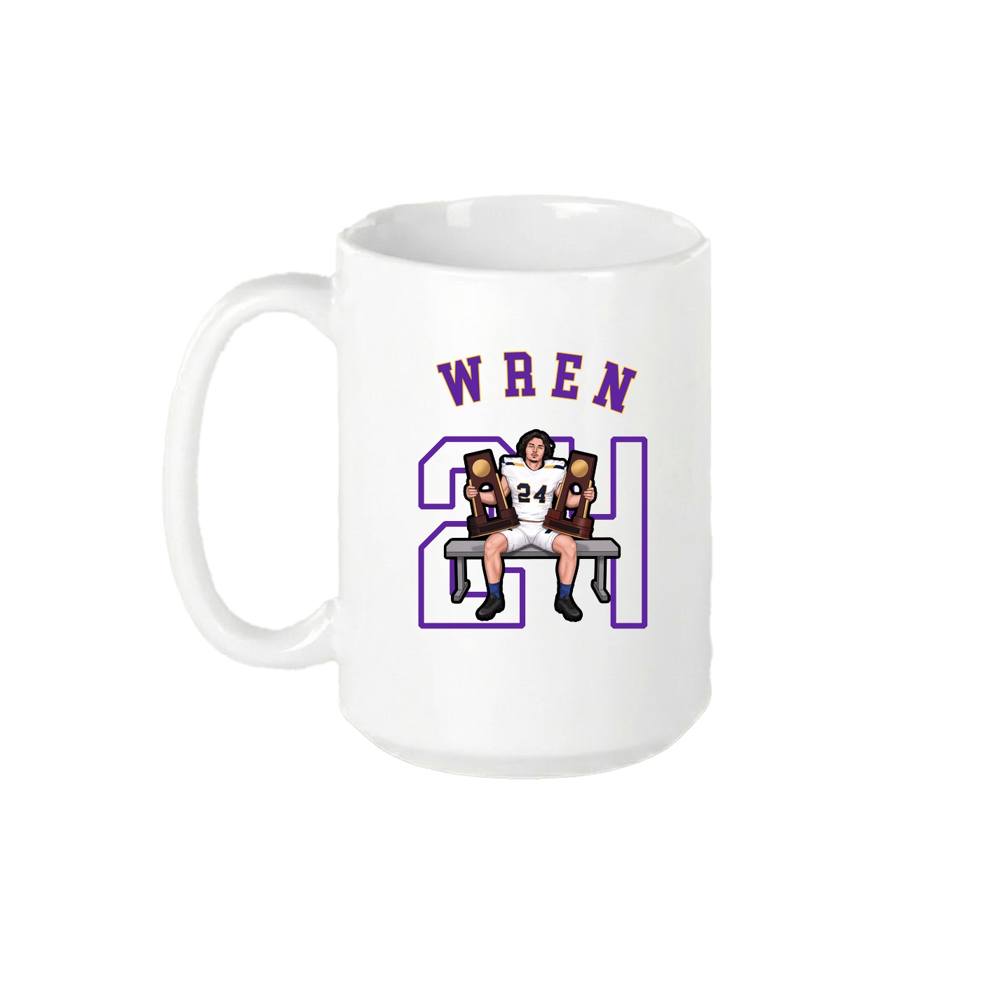 15oz Coffee Mug — Shirsey Arch in White