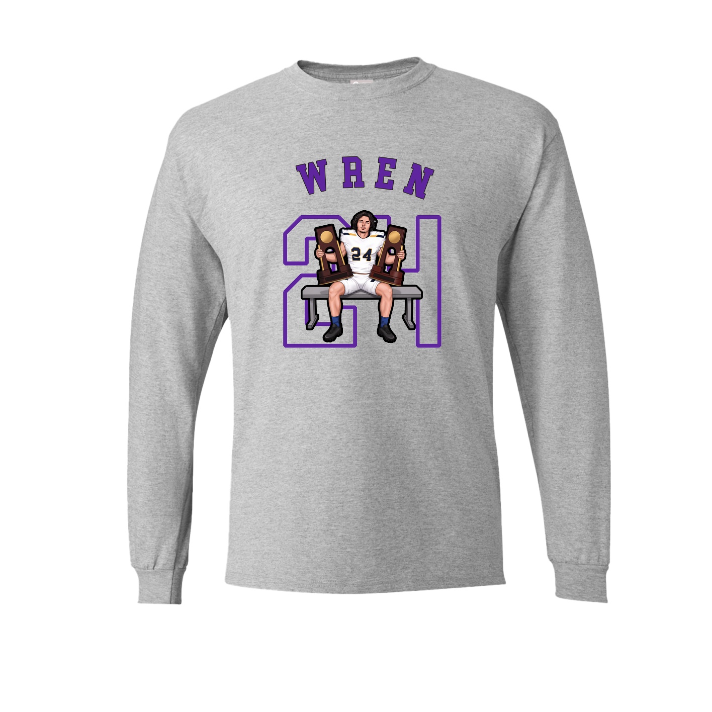 Long Sleeve Tee — Shirsey Arch in Grey