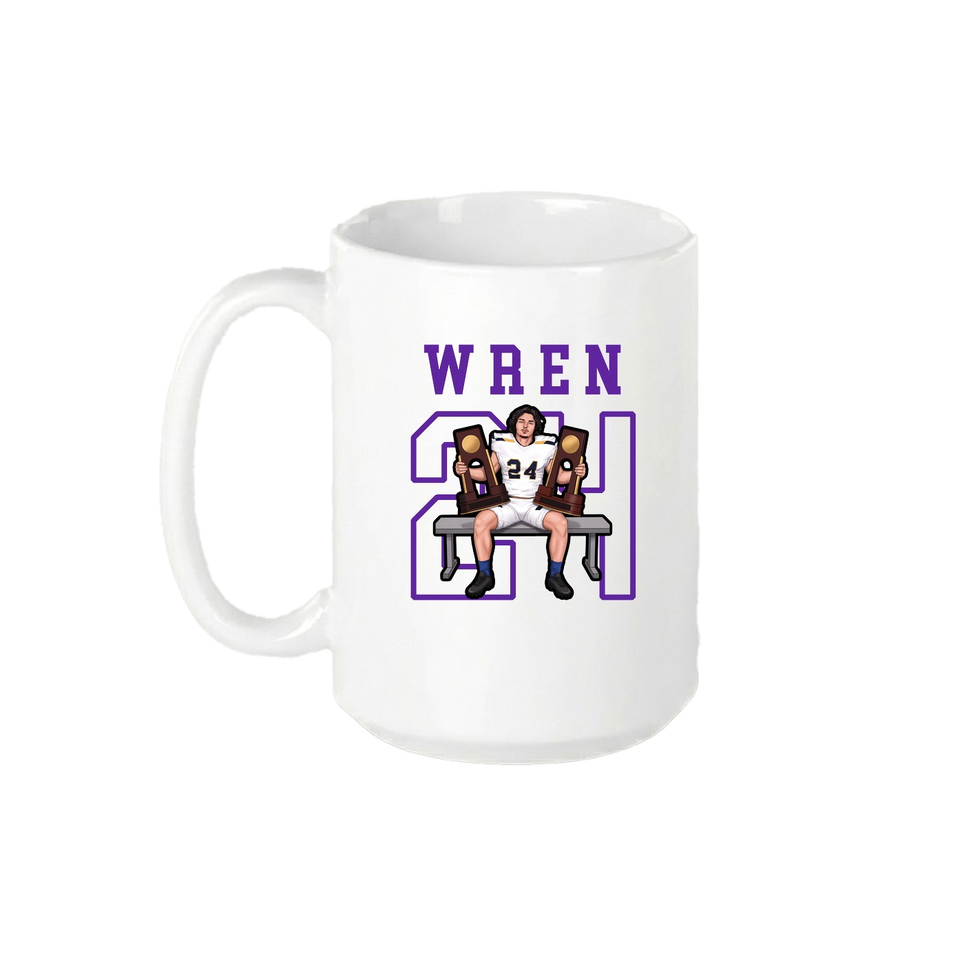 15oz Coffee Mug — Shirsey in White