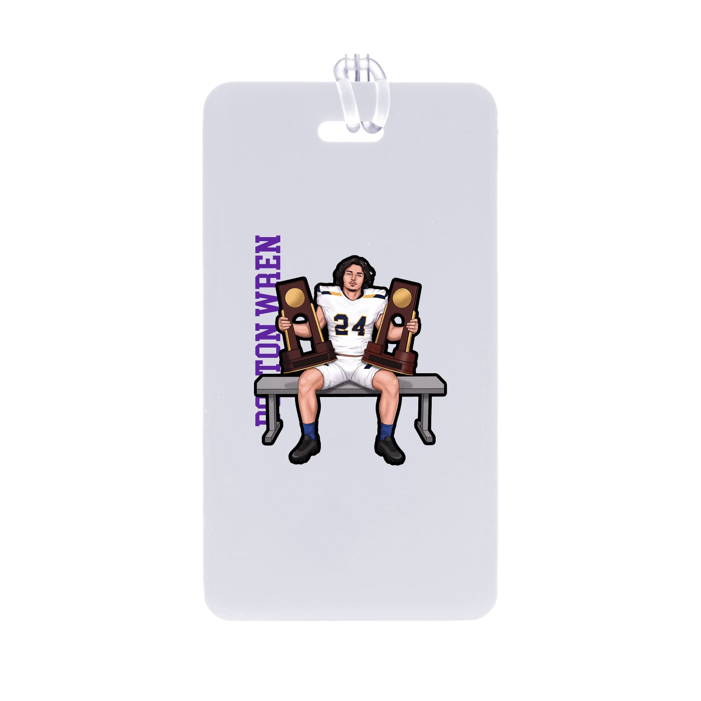 Bag Tag — Name Vertical in Classic
