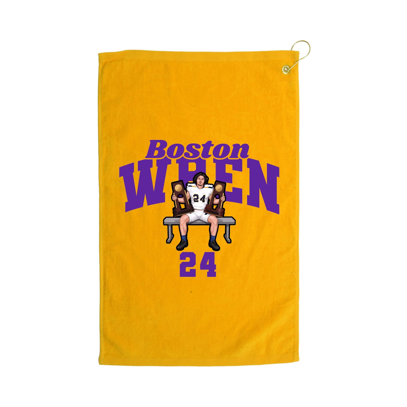 Golf Towel — Signature Arch in Gold