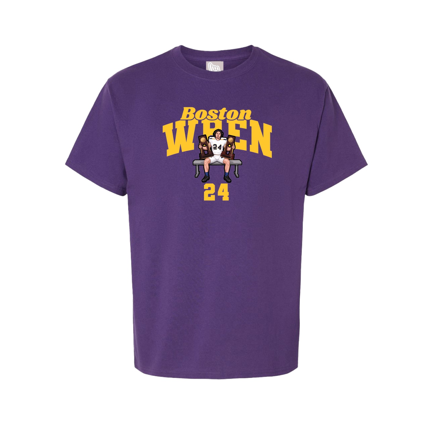 Youth Tee — Signature Arch in Purple