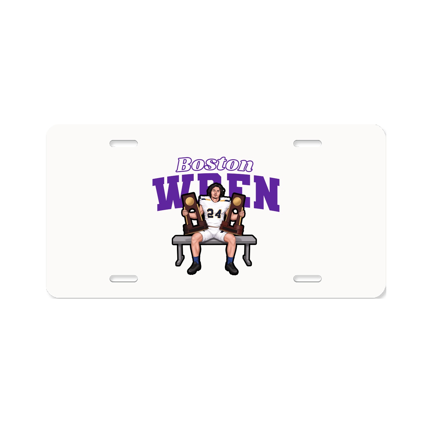 License Plate — Name Arch in Classic
