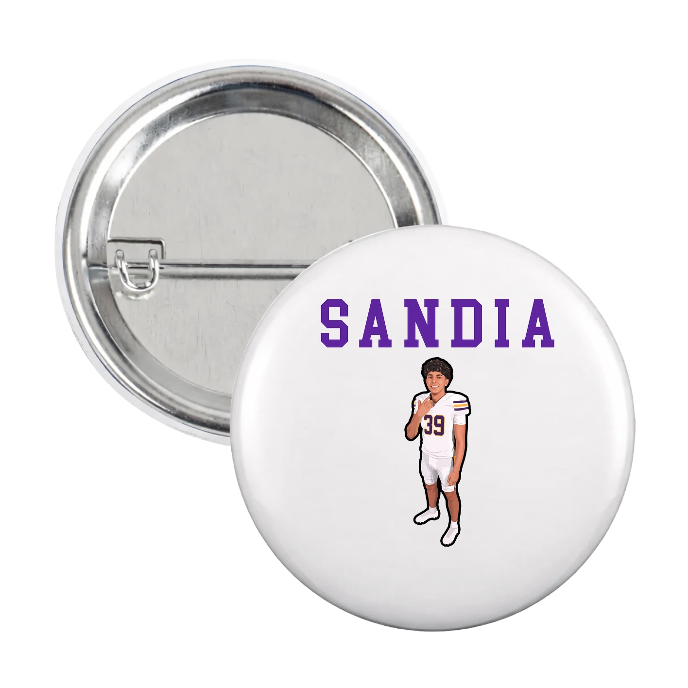 Game Day Button — Shirsey in White