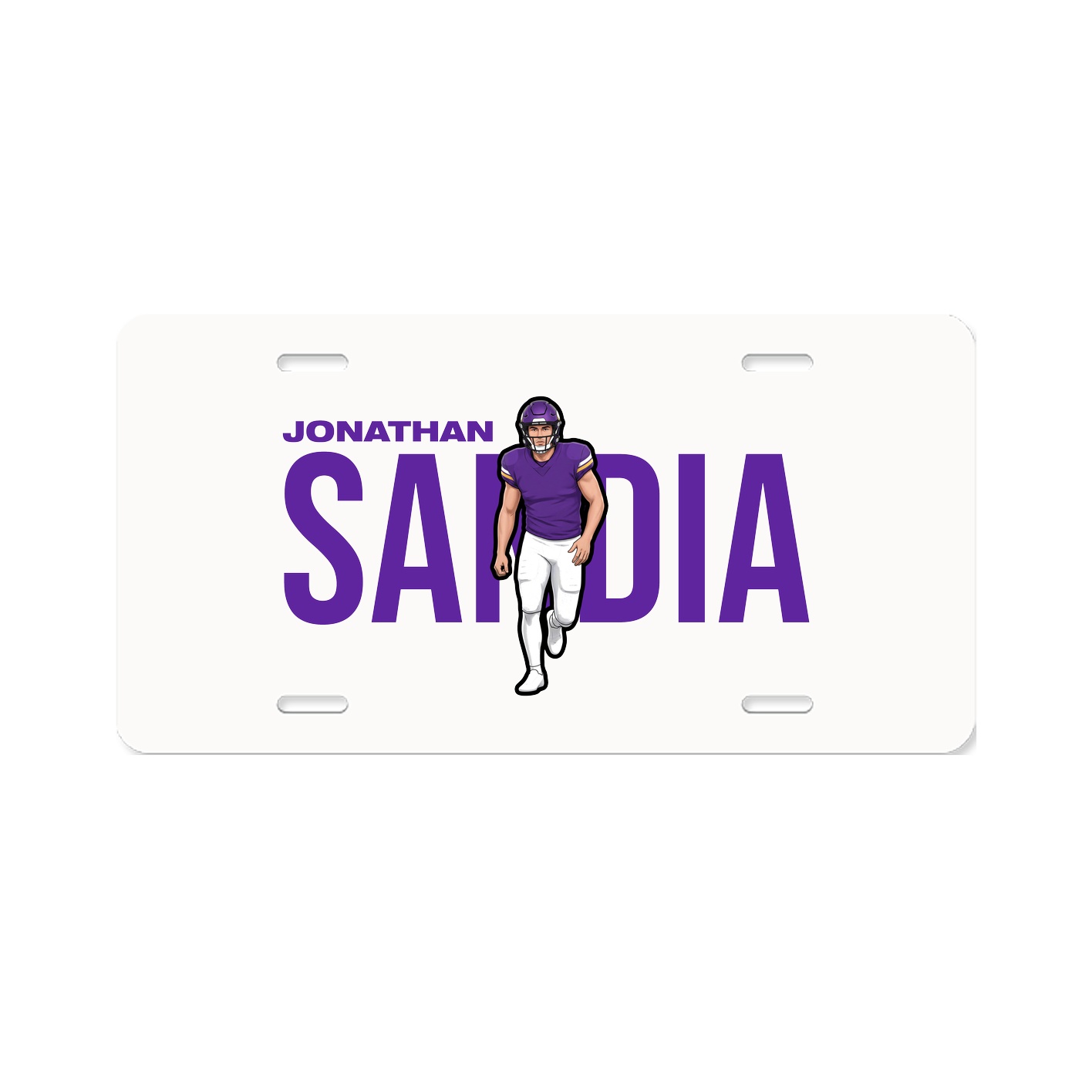License Plate — Player Name in Classic