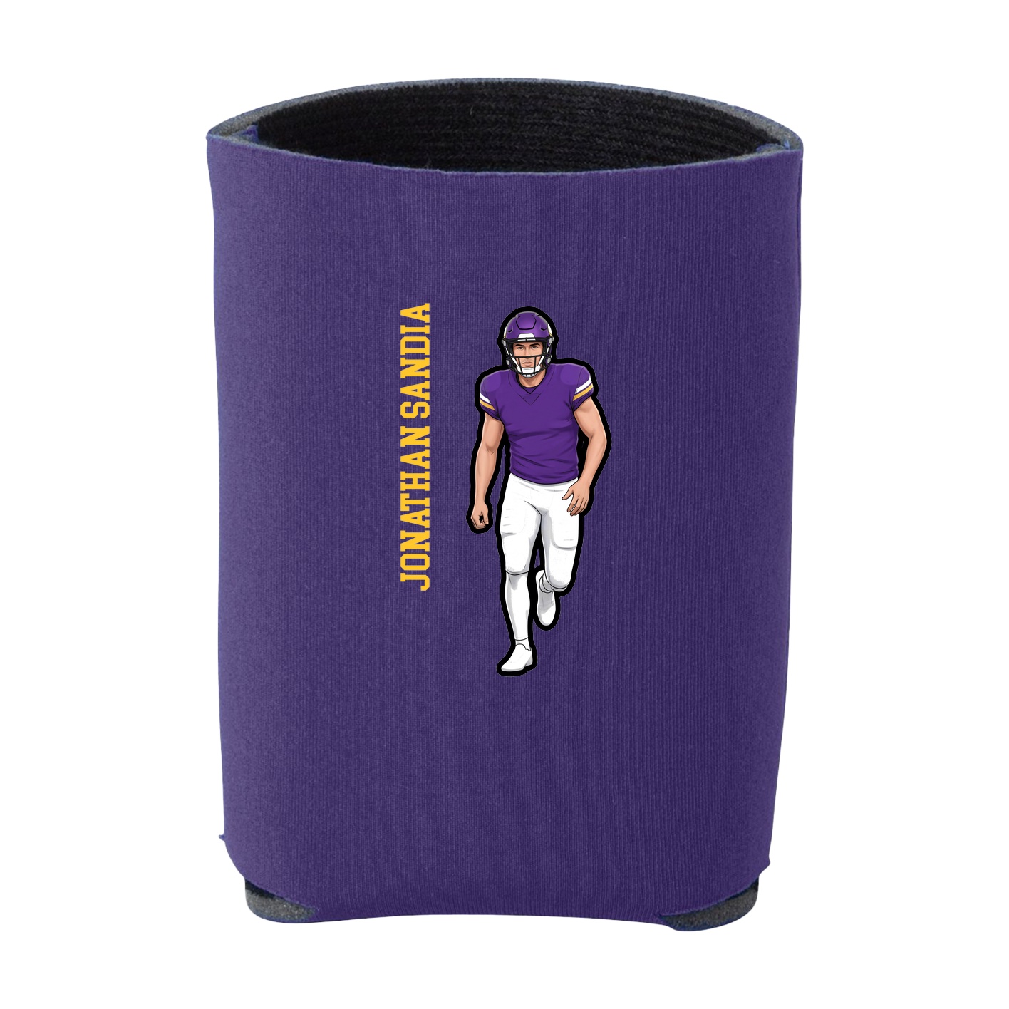 Can Holder — Name Vertical in Purple