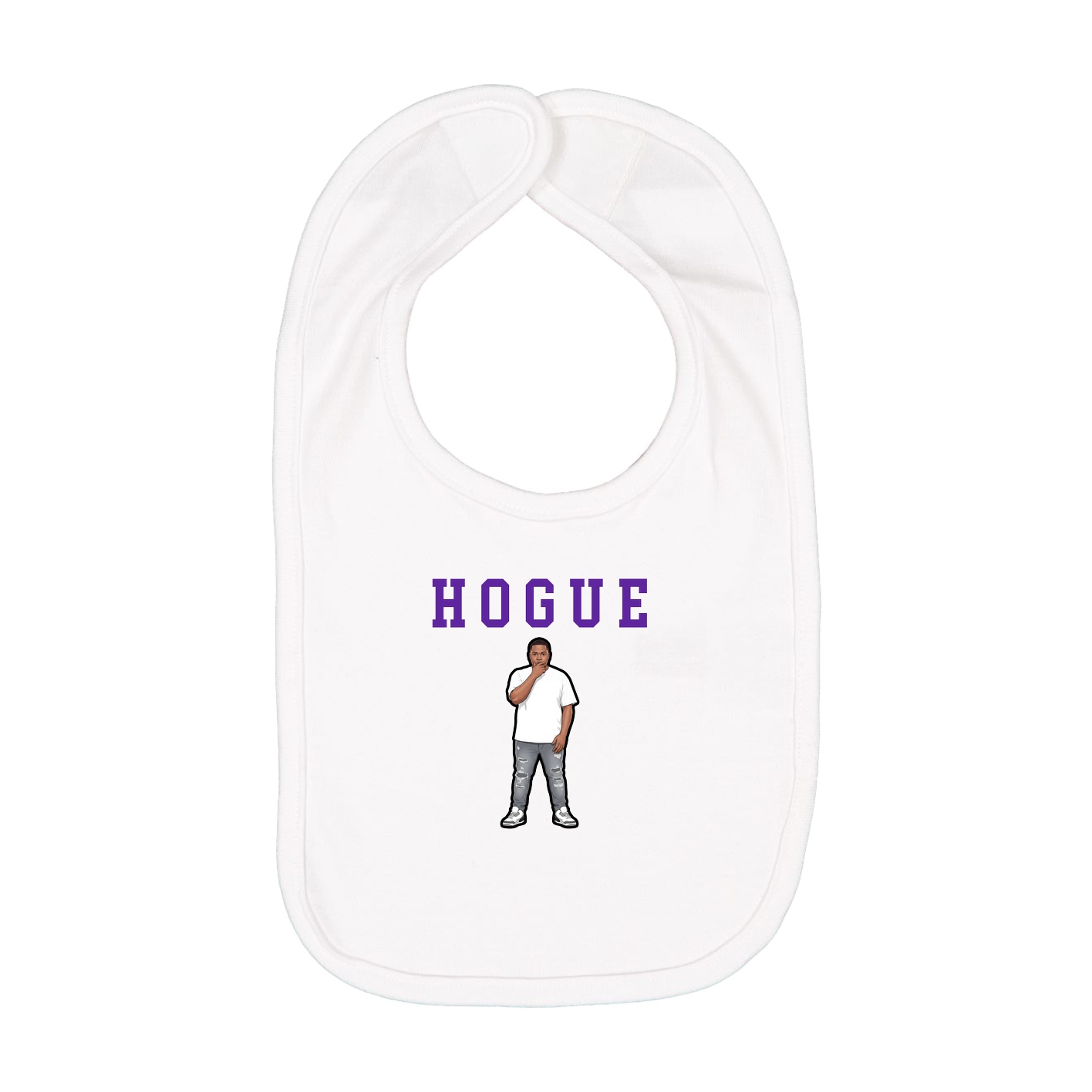 Infant Bib — Shirsey in White