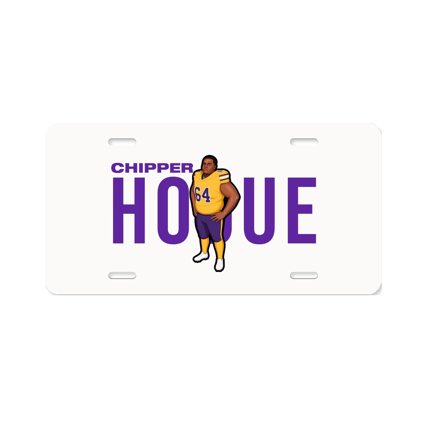 License Plate — Player Name in Classic