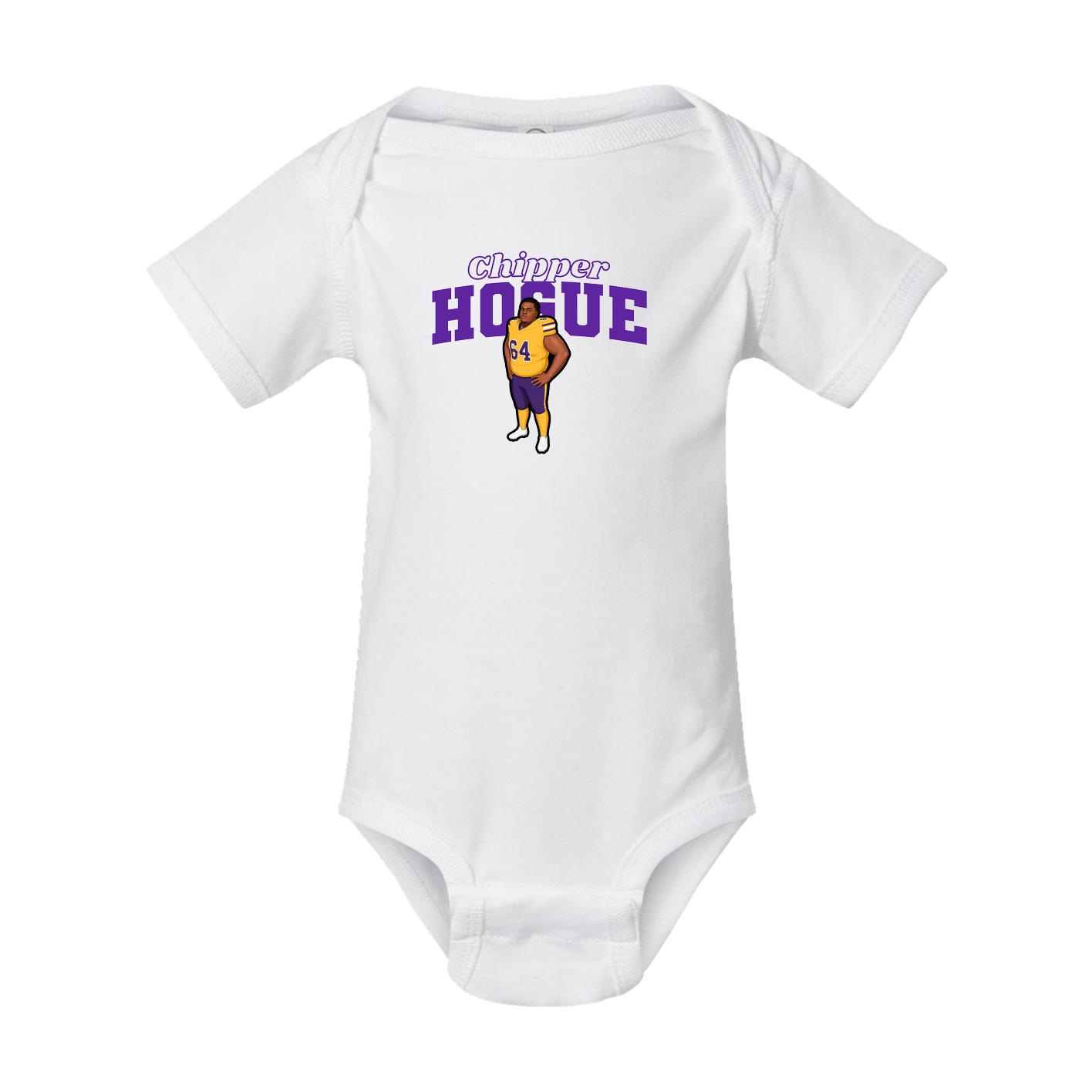 Baby Onesie — Name Arch in White