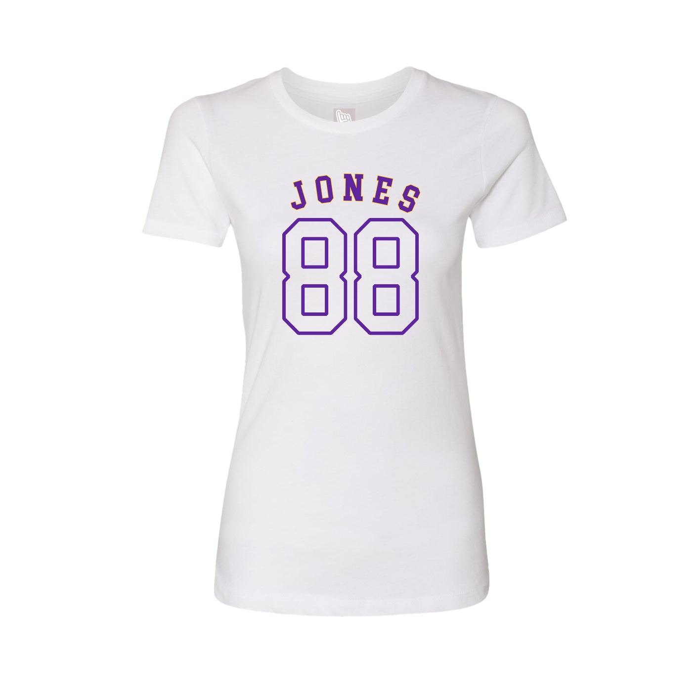 Fitted Women's Tee — Shirsey Arch in White