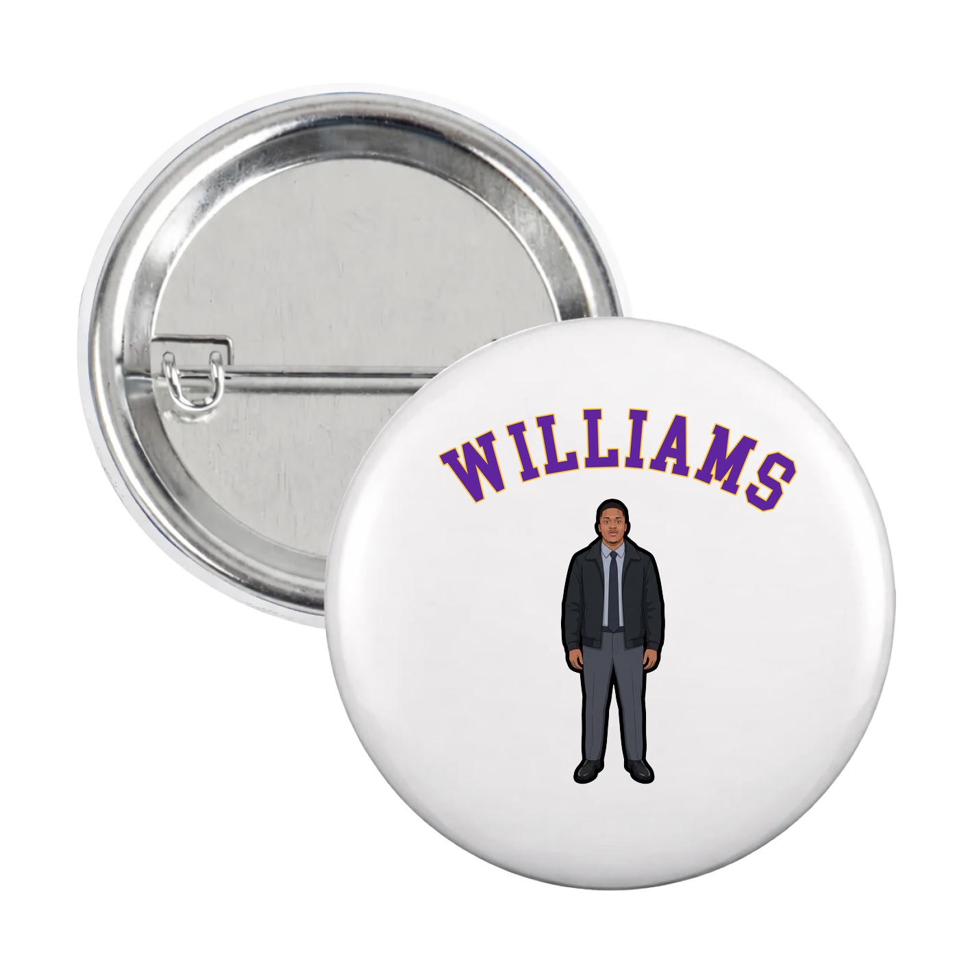 Game Day Button — Shirsey Arch in White