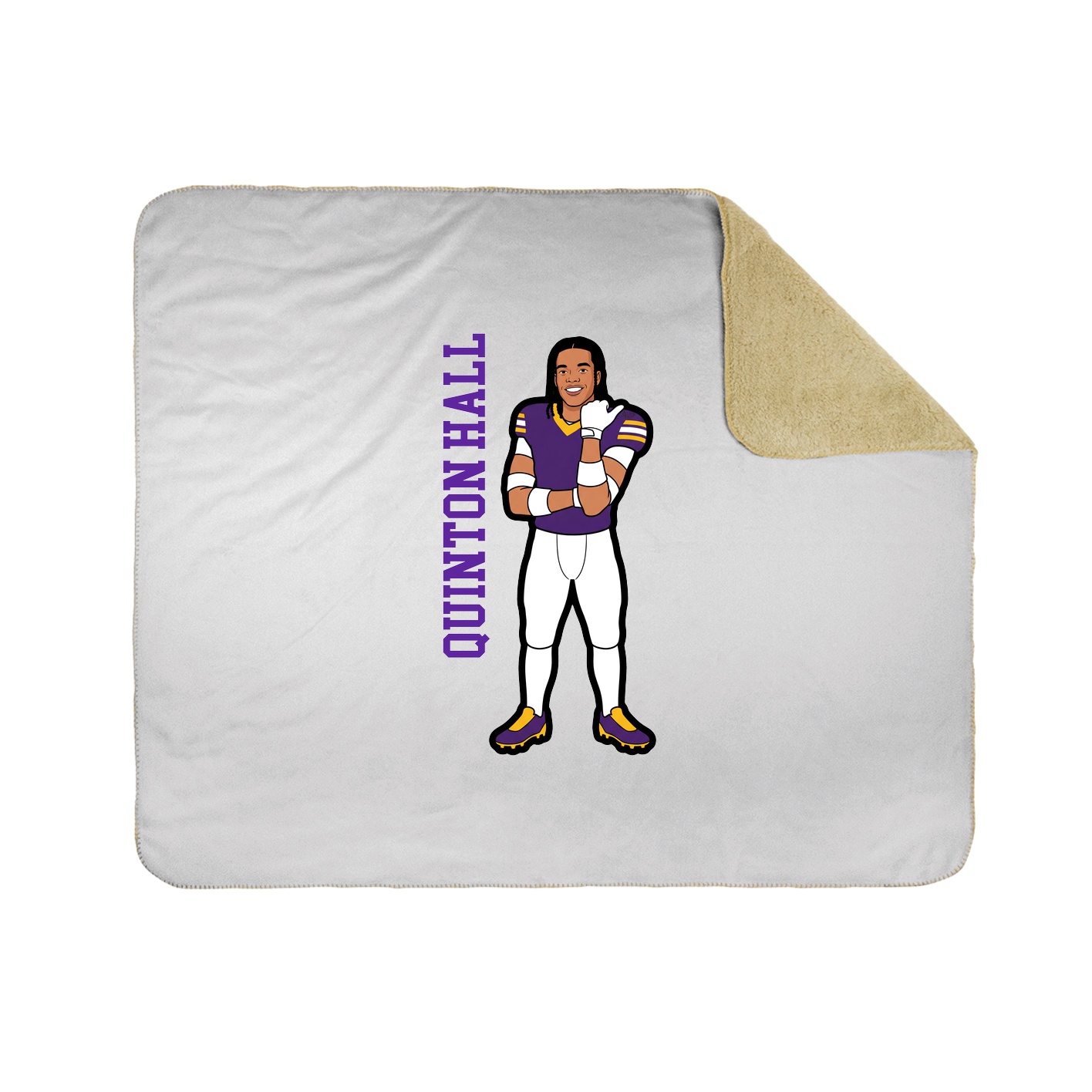 50x60 Sherpa Lined Throw Blanket