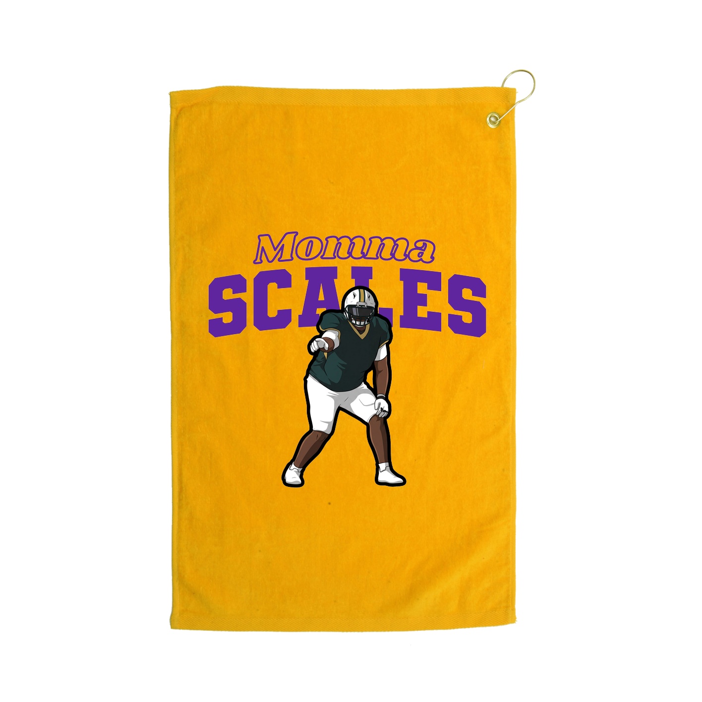 Golf Towel — Mothers Day Block in Gold