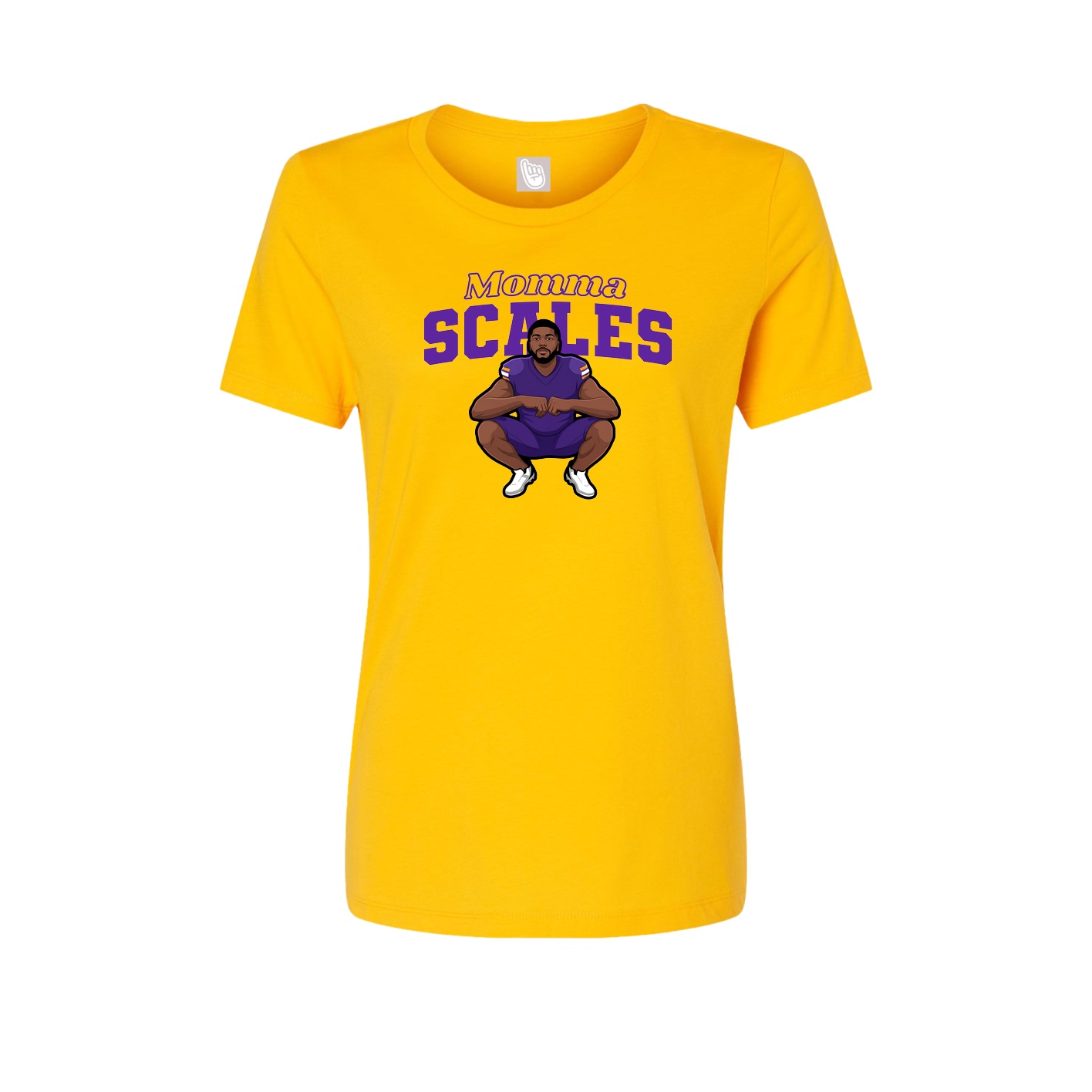 Womens Tee — Mothers Day Block in Gold