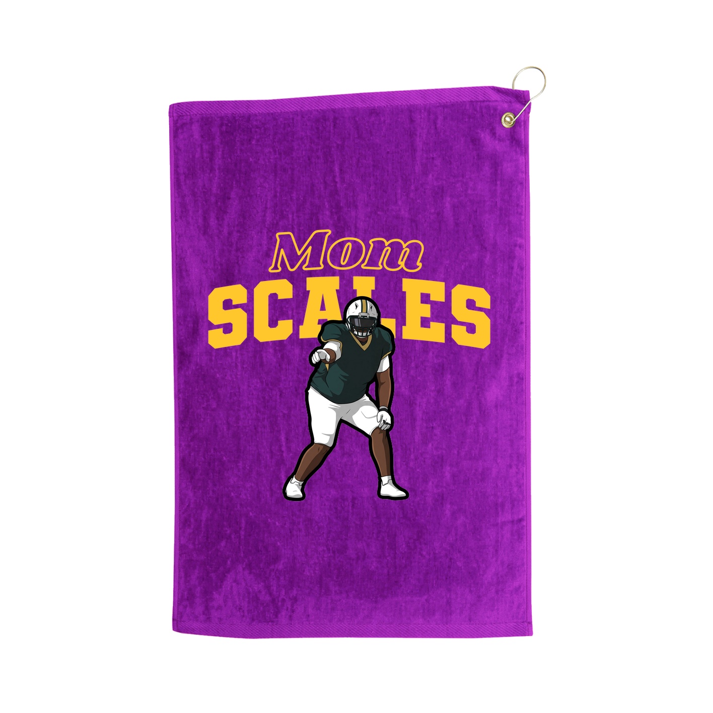 Golf Towel — Mothers Day Block in Purple