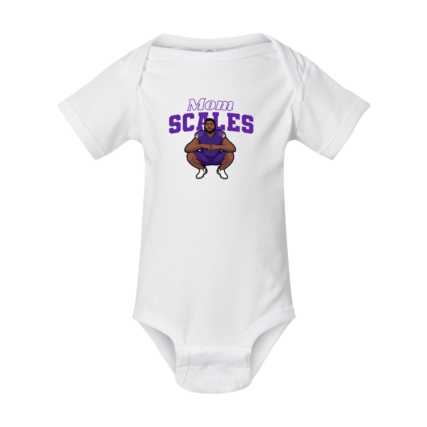 Baby Onesie — Mothers Day Block in White