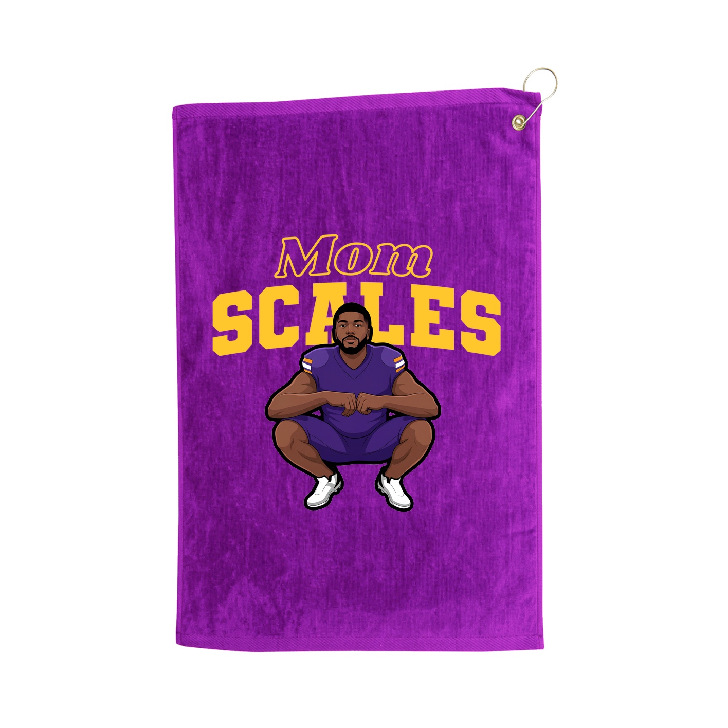 Golf Towel — Mothers Day Block in Purple
