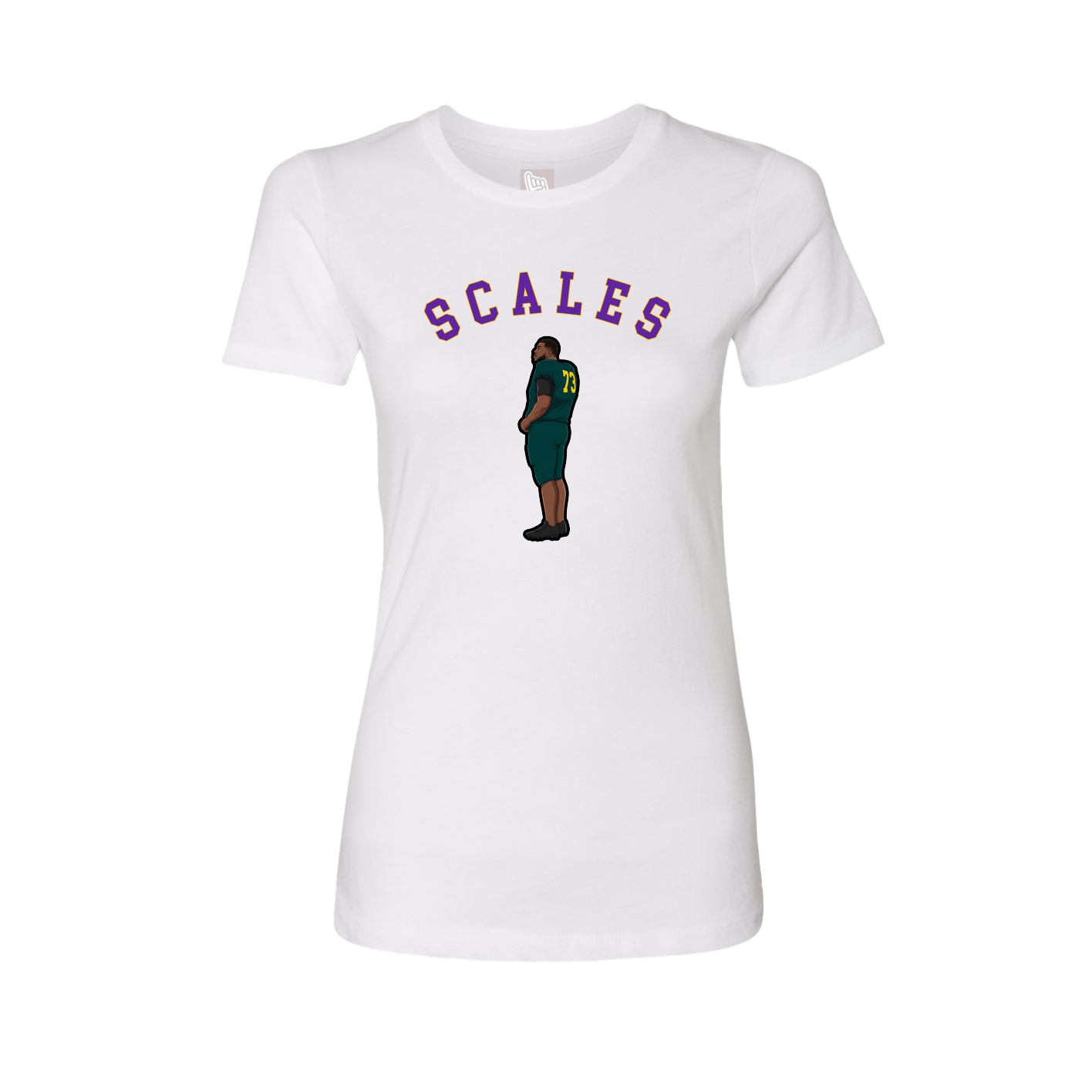 Fitted Women's Tee — Shirsey Arch in White