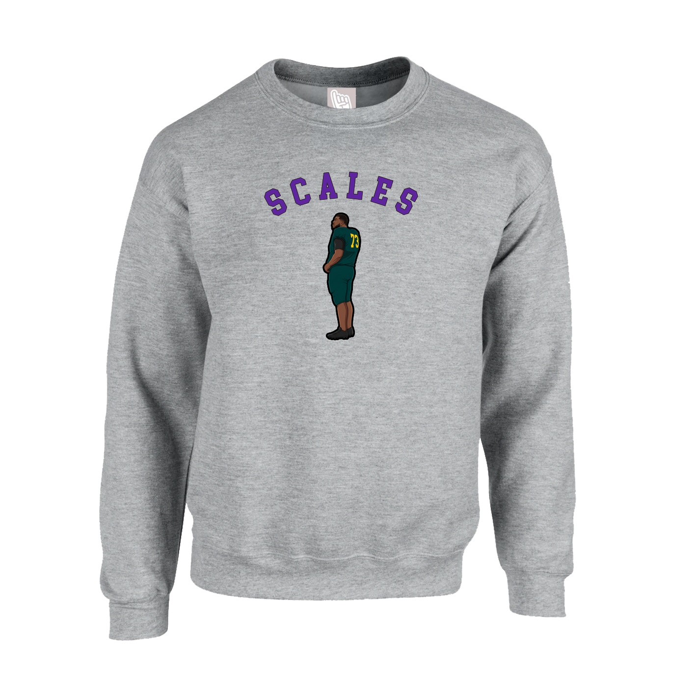 Fleece Crew — Shirsey Arch in Grey