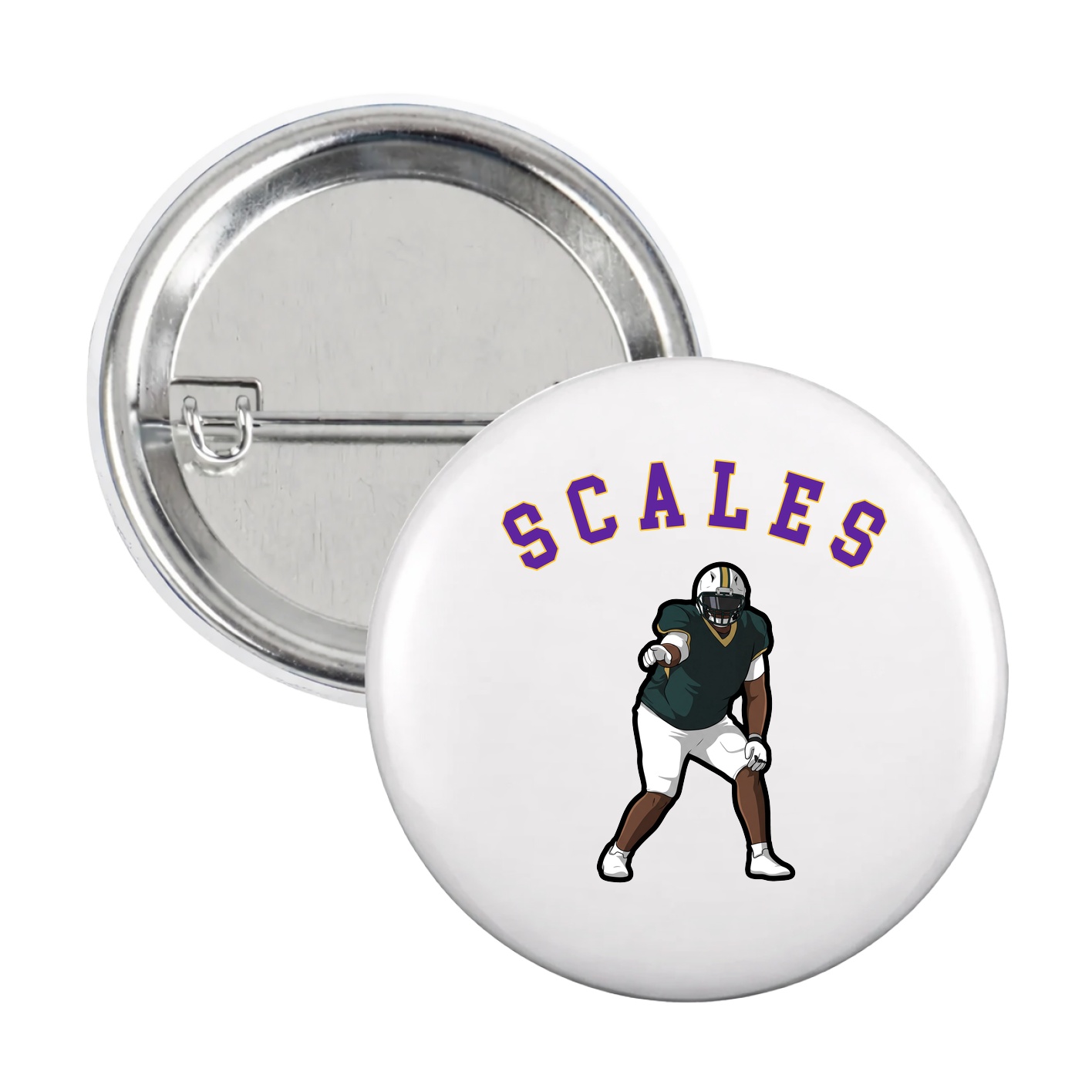 Game Day Button — Shirsey Arch in White