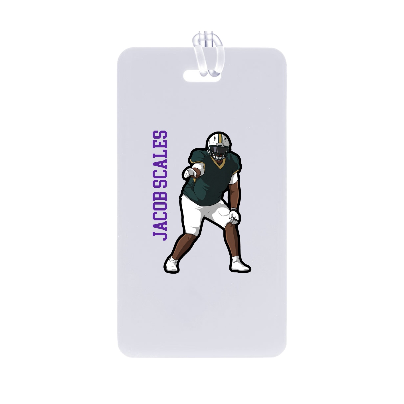 Bag Tag — Name Vertical in Classic