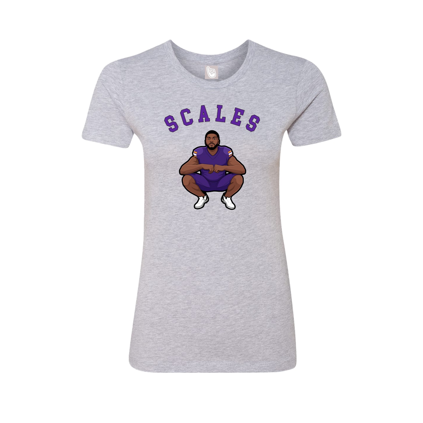 Fitted Women's Tee — Shirsey Arch in Grey