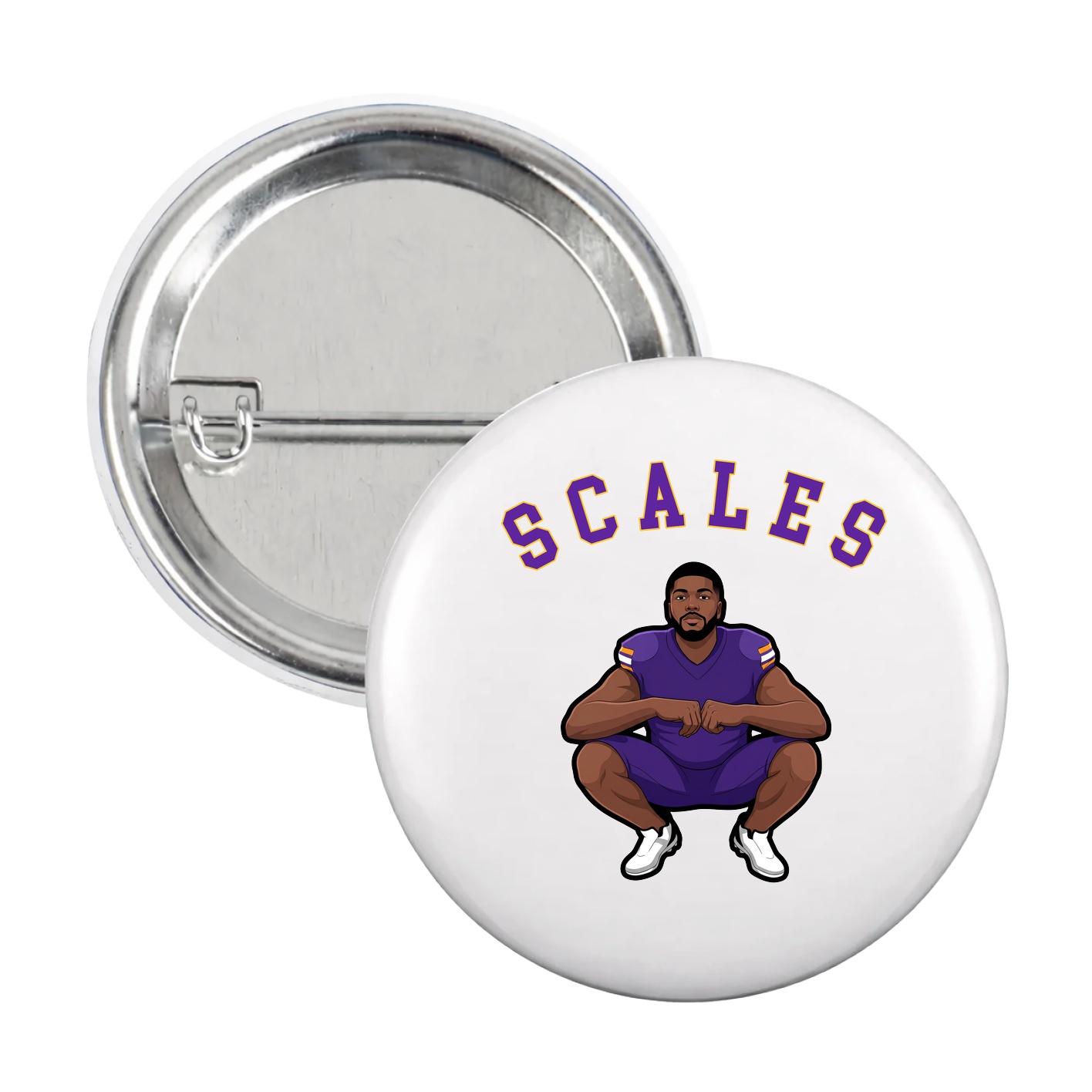 Game Day Button — Shirsey Arch in White