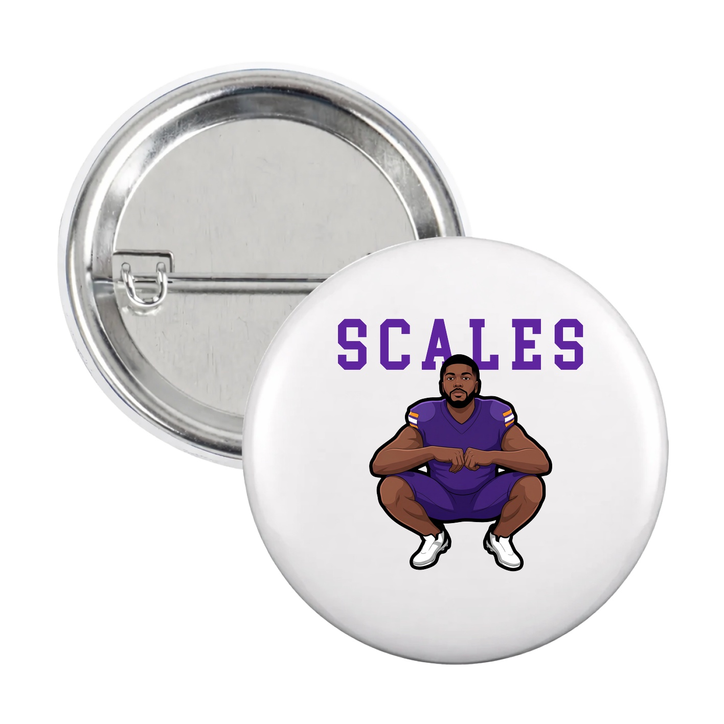 Game Day Button — Shirsey in White