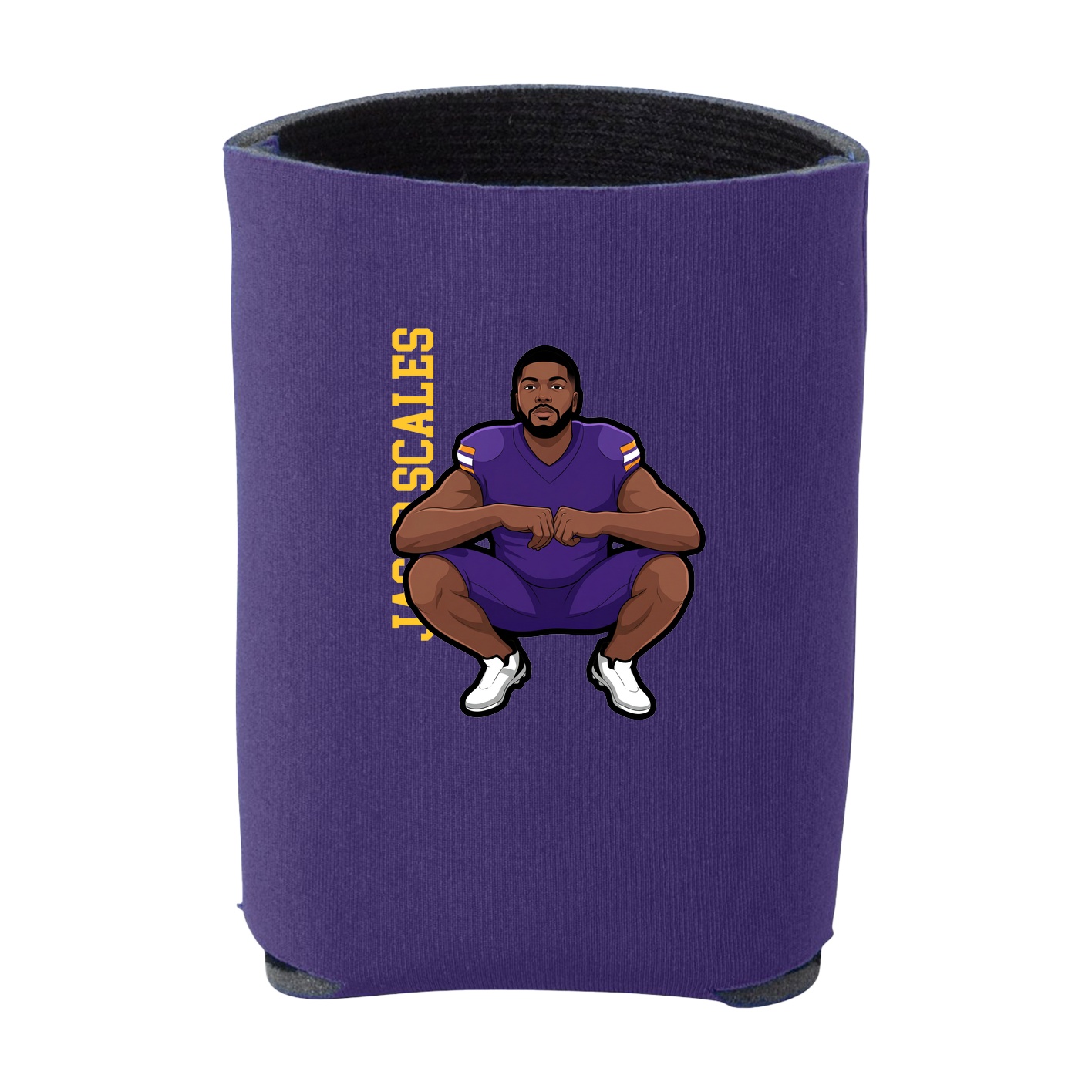 Can Holder — Name Vertical in Purple