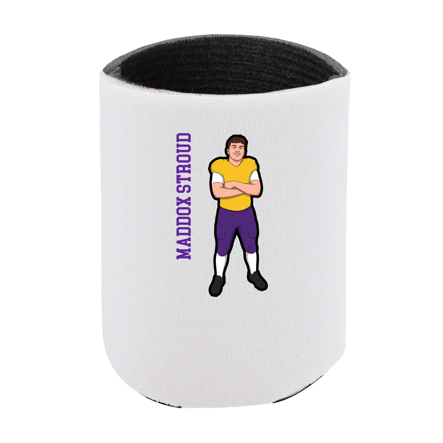 Can Holder — Name Vertical in White