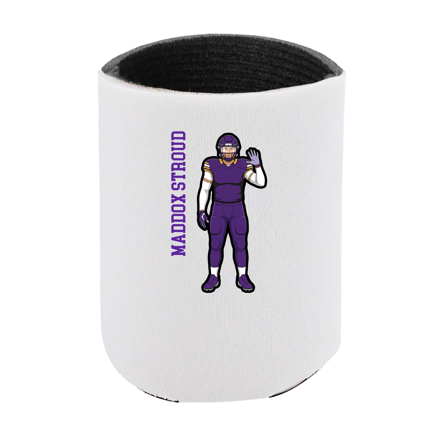 Can Holder — Name Vertical in White