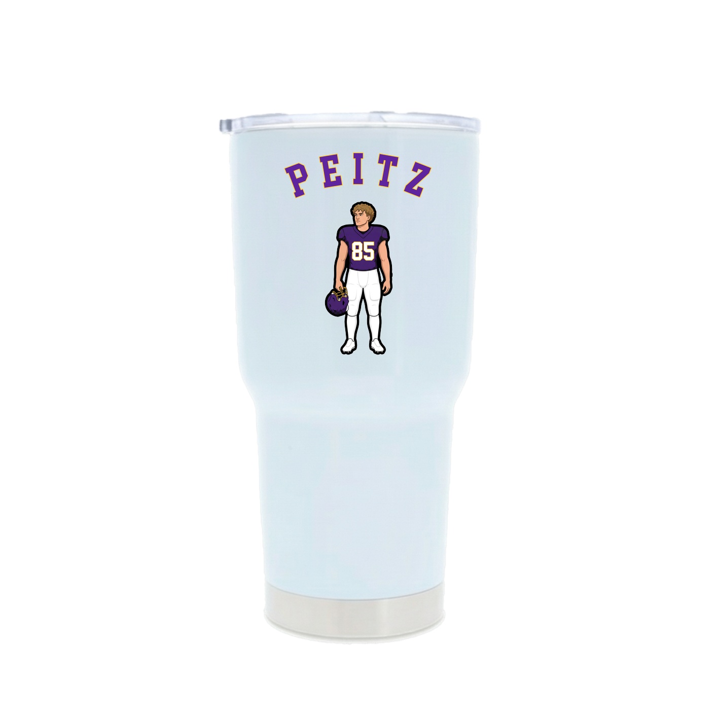 30oz Stainless Steel Tumbler — Shirsey Arch in White