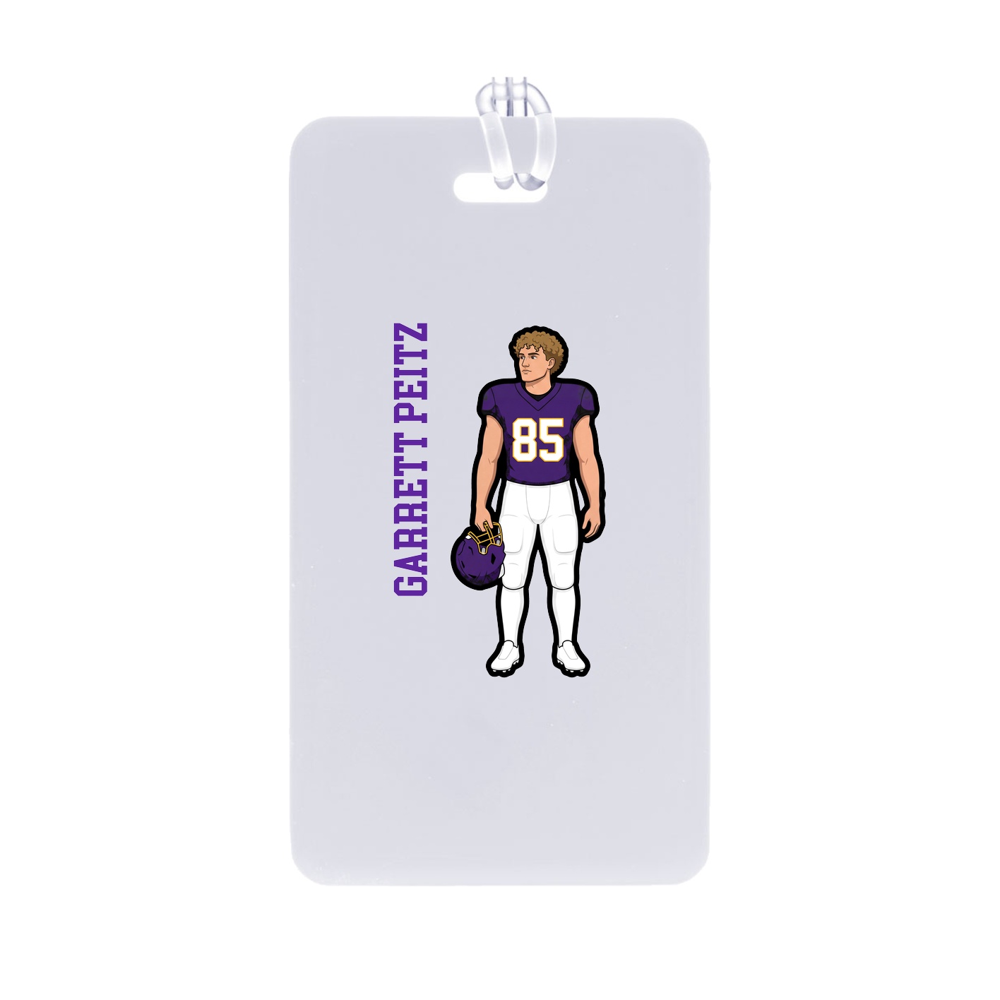 Bag Tag — Name Vertical in Classic