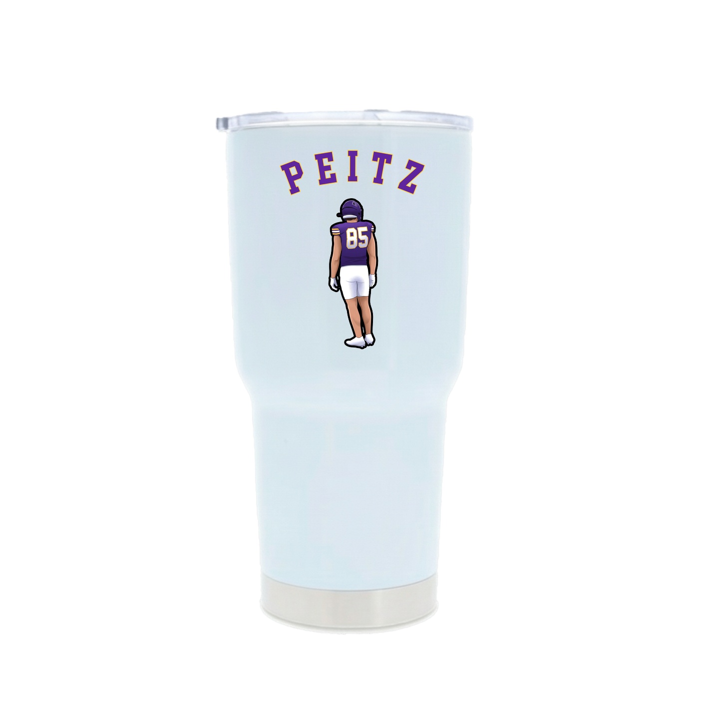 30oz Stainless Steel Tumbler — Shirsey Arch in White