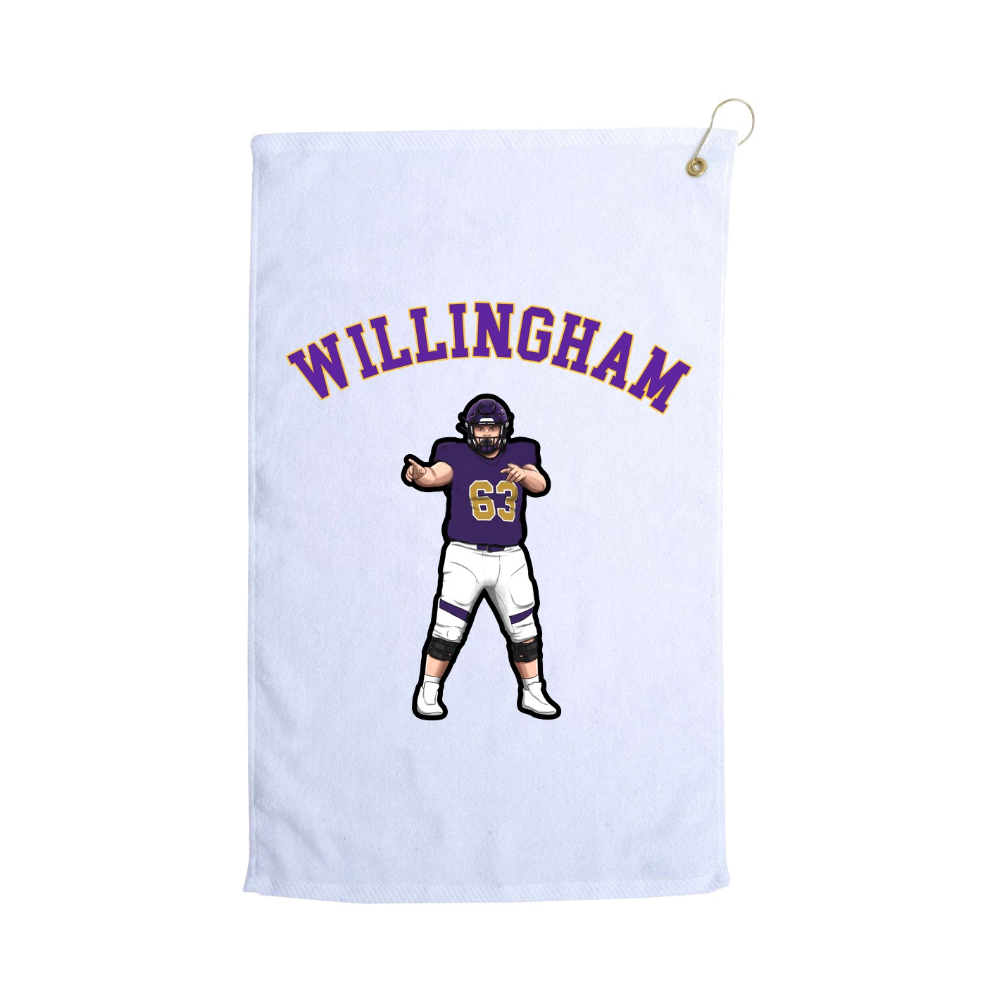 Golf Towel — Shirsey Arch in White