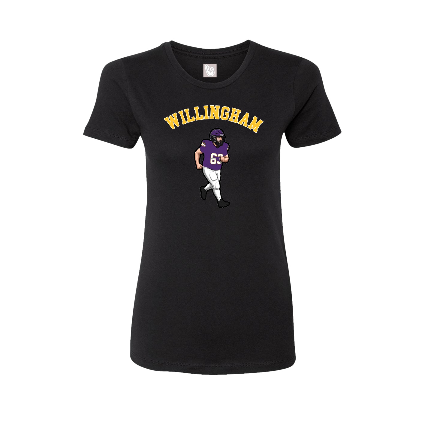 Fitted Women's Tee — Shirsey Arch in Black