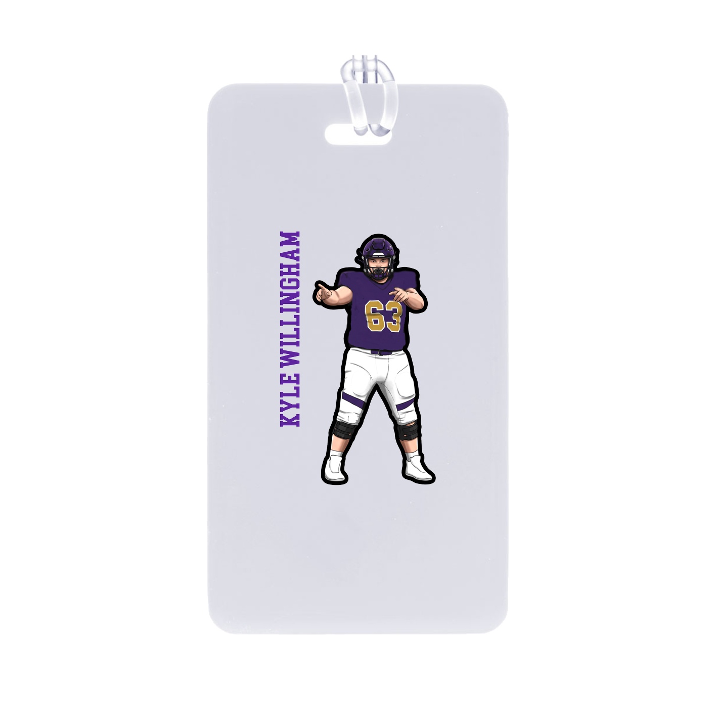 Bag Tag — Name Vertical in Classic