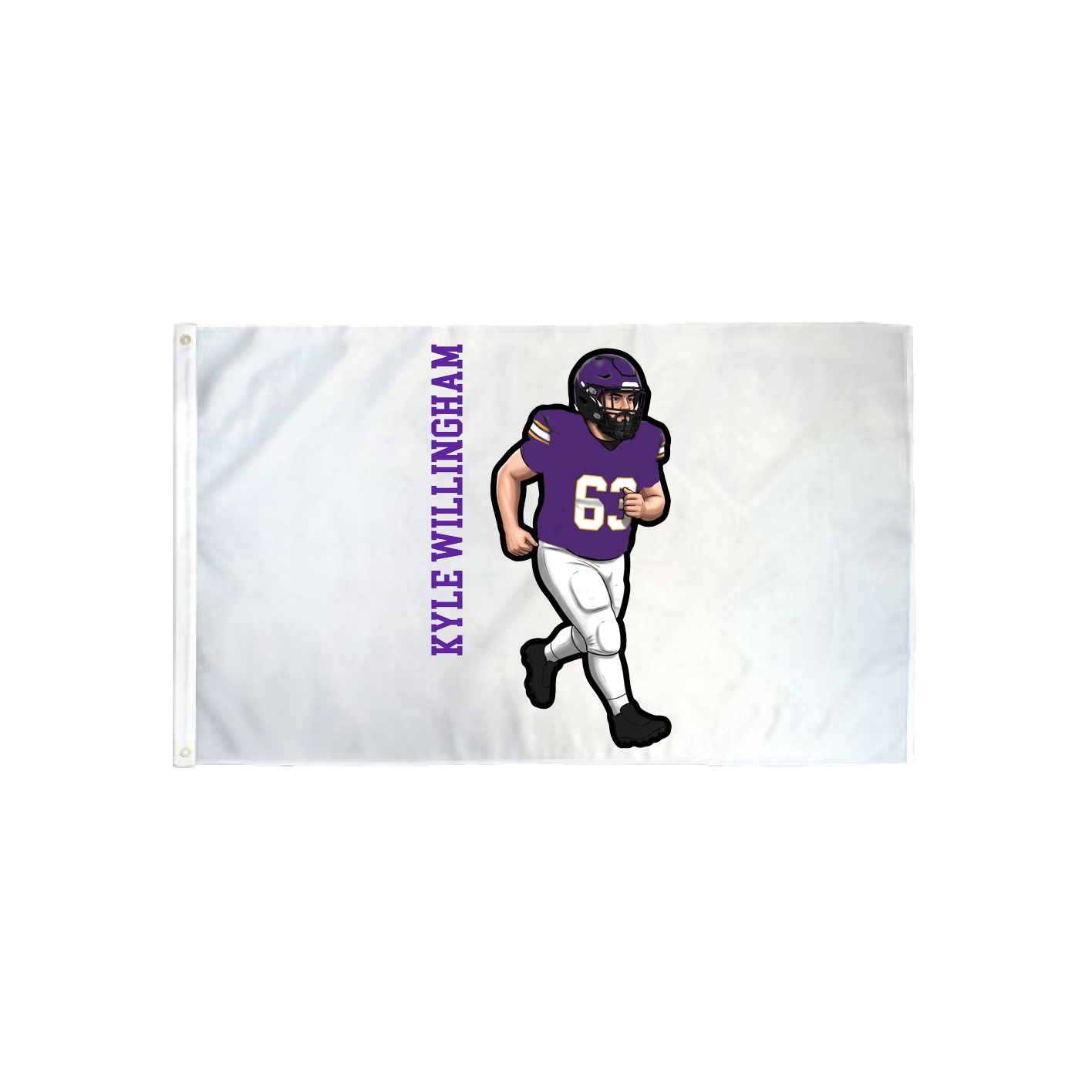 3x5 Flag — Name Vertical in Classic