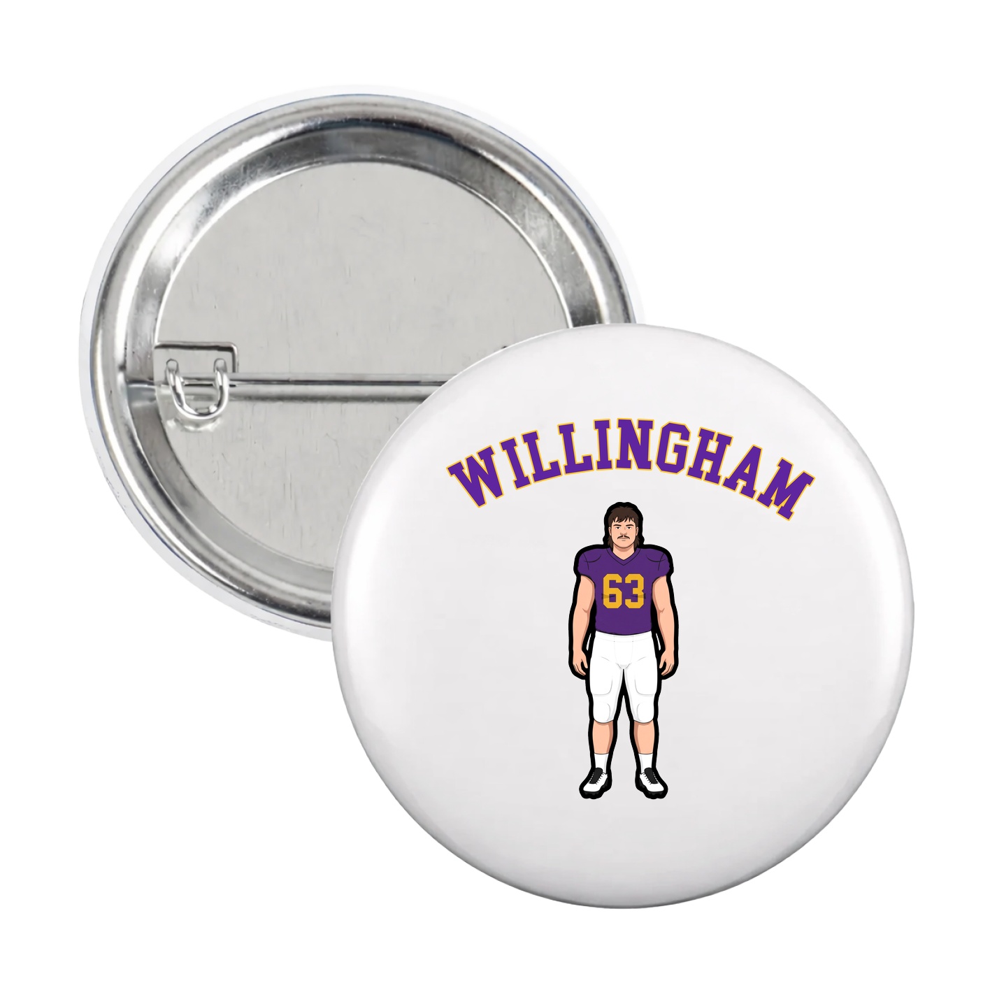 Game Day Button — Shirsey Arch in White