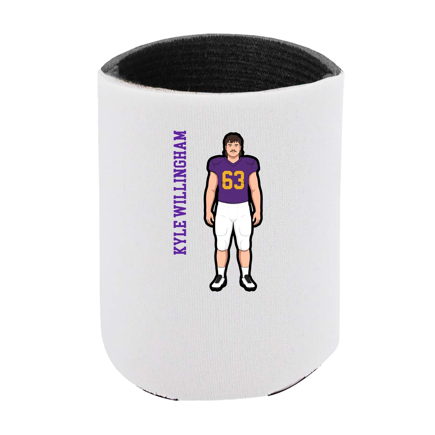Can Holder — Name Vertical in White
