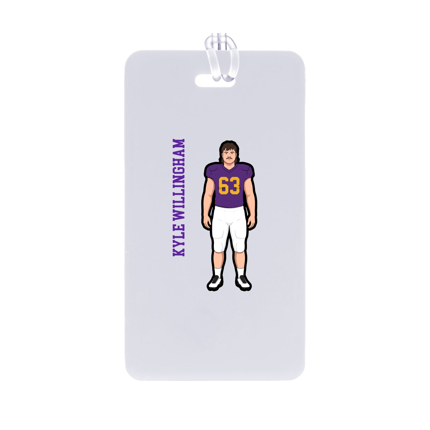 Bag Tag — Name Vertical in Classic