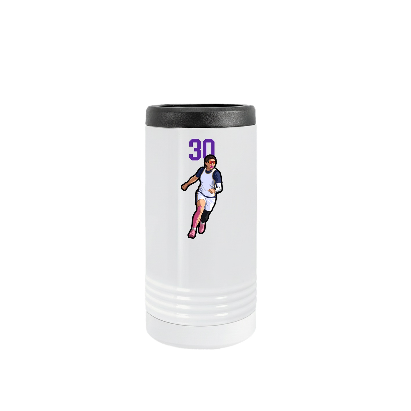 Slim Beverage Holder — Number Top in White