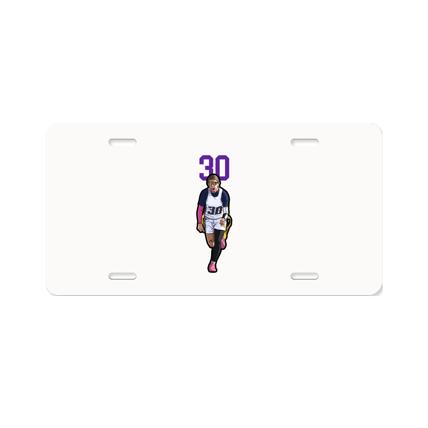 License Plate — Number Top in Classic
