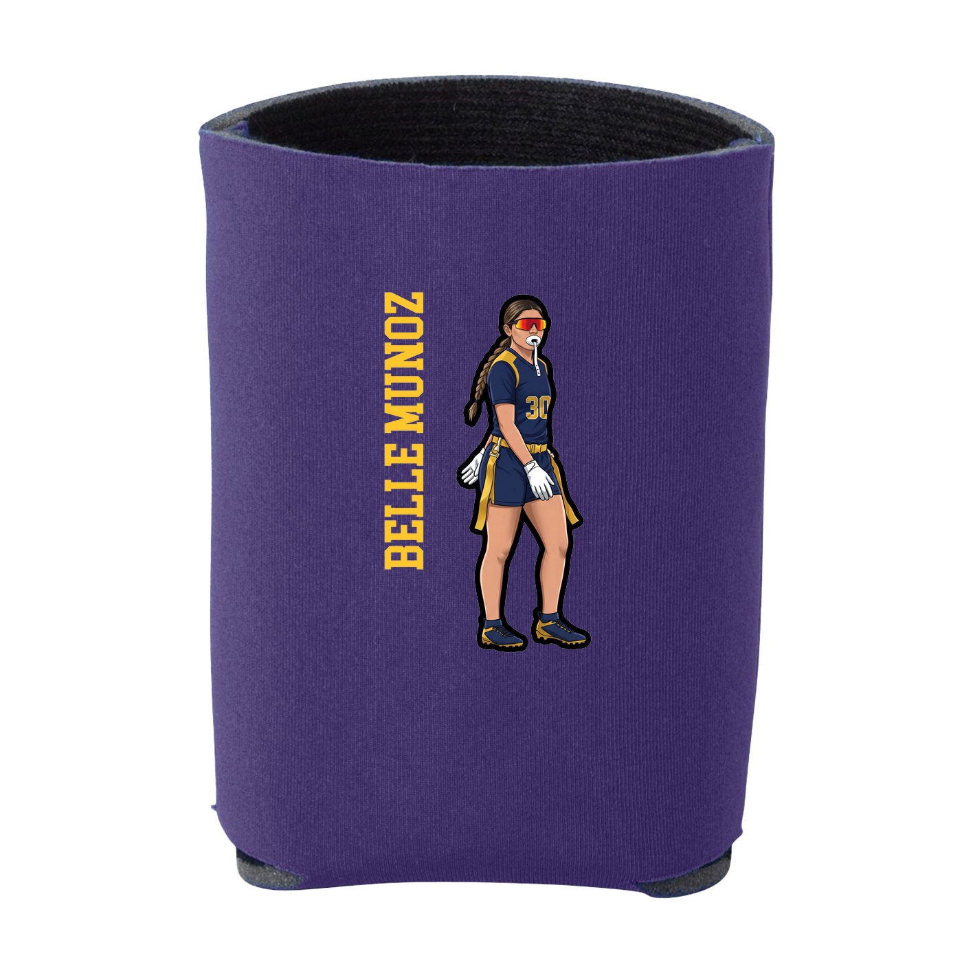 Can Holder — Name Vertical in Purple