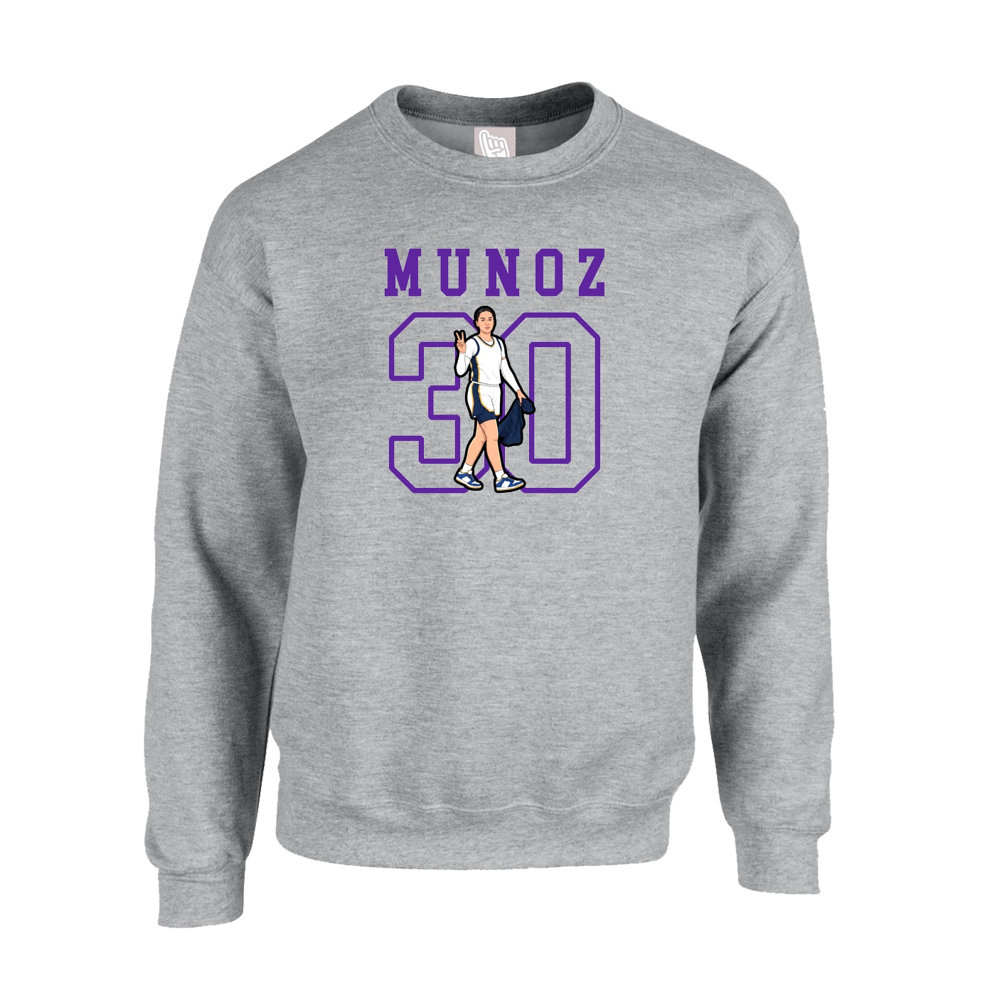 Fleece Crew — Shirsey in Grey