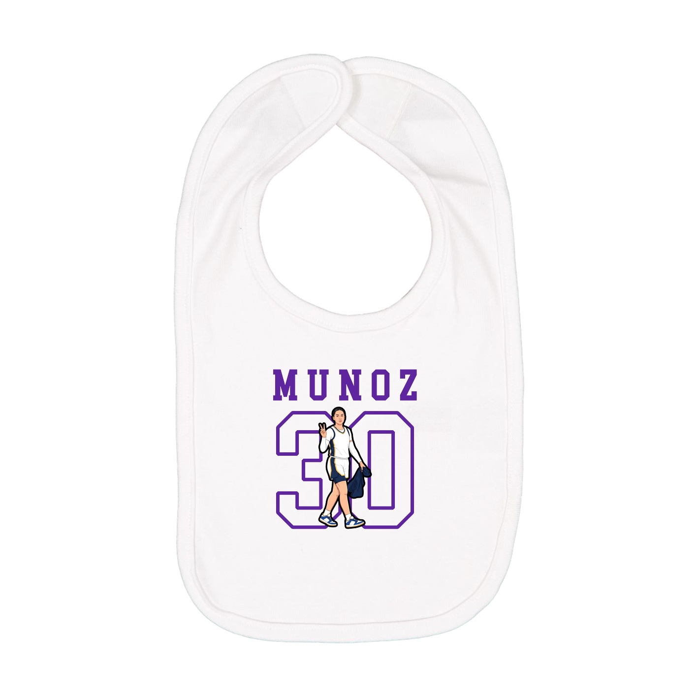 Infant Bib — Shirsey in White